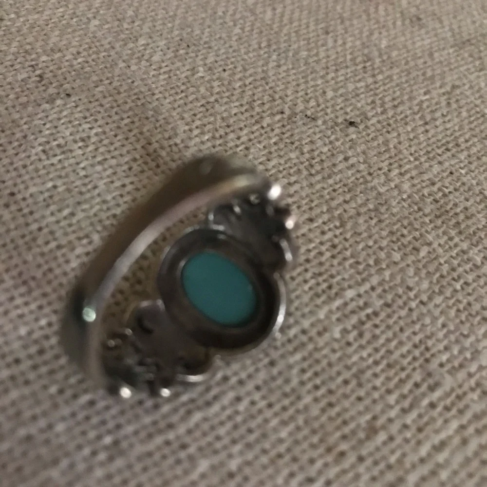 Vintage 925QT silver turquoise ring size 8 - Picture 6 of 8